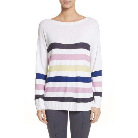 【IONSEOUL】Lewen Striped Collar Knit 4JH431 Collections | Otrium